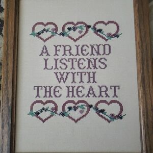 Cross Stitch Framed Art